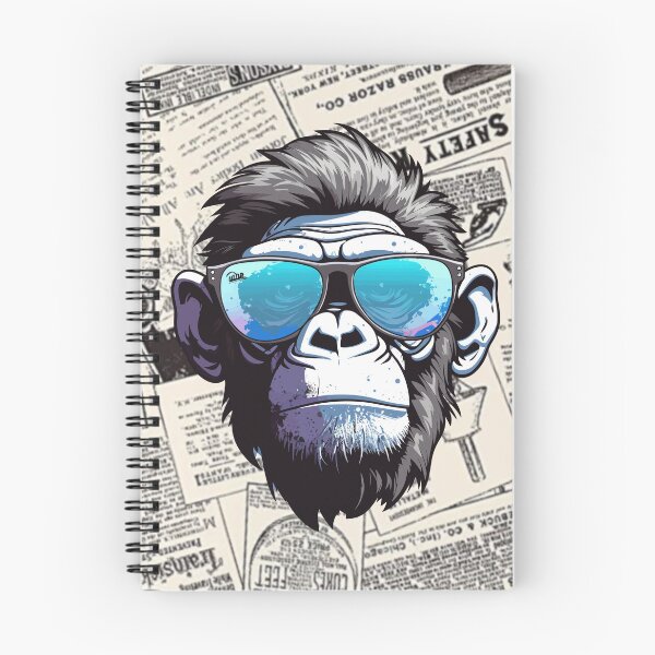 Item preview, Monkey t-shirts, nature t-shirts, cute wildlife t-shirts, vintage style t-shirts. ,newspaper designed and sold by BeYourself1993.