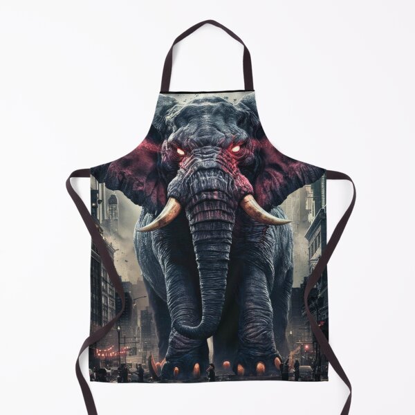 Item preview, Elephant Portrait. horror elephant designed and sold by ElephantVibes.