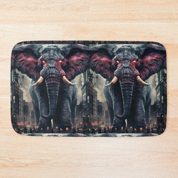 Item preview, Elephant Portrait. horror elephant designed and sold by ElephantVibes.
