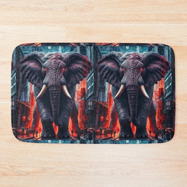 Item preview, Elephant Portrait. horror elephant designed and sold by ElephantVibes.