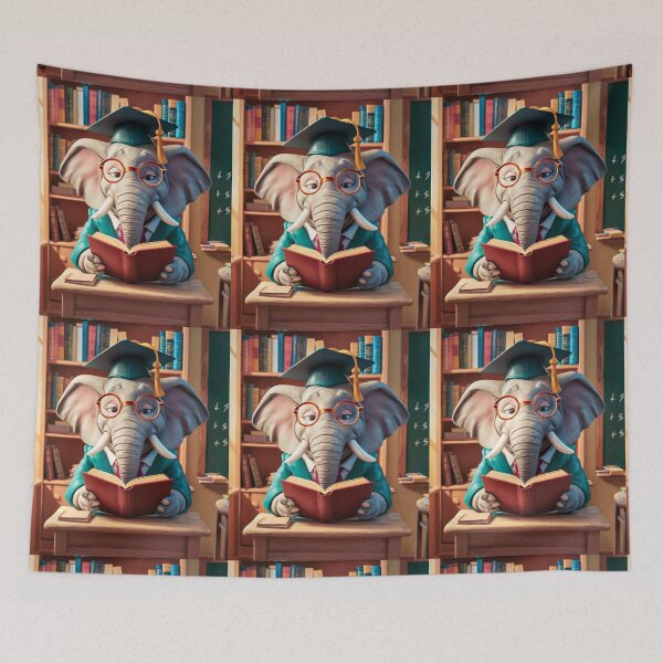 Item preview, Elephant Portrait. elephant teacher designed and sold by ElephantVibes.