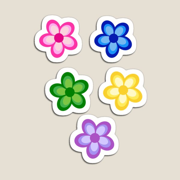 Artikelvorschau, Powerpuff Girl farbiges Blumenaufkleber-Set entworfen und verkauft von BetterWithStix.