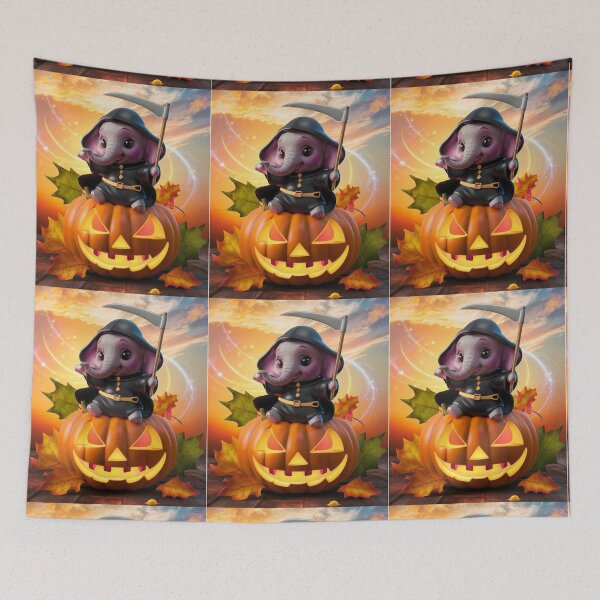 Item preview, Elephant Portrait. halloween elephant designed and sold by ElephantVibes.