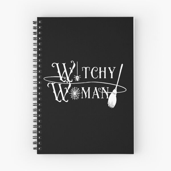 Item preview, Witchy Woman (with broom) in white designed and sold by ArtbyMikkiC.