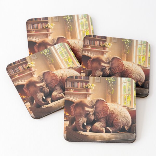 Item preview, Elephant Portrait. resting elephant designed and sold by ElephantVibes.