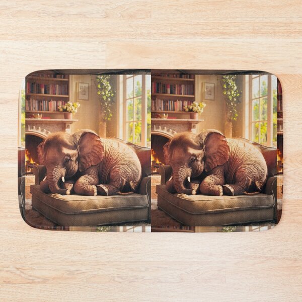Item preview, Elephant Portrait. resting elephant designed and sold by ElephantVibes.
