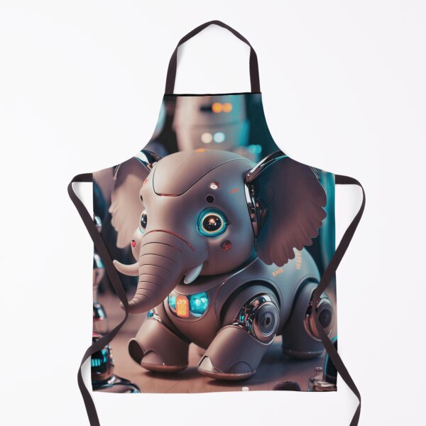 Item preview, Elephant Portrait. robot elephant designed and sold by ElephantVibes.