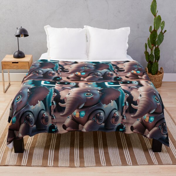 Item preview, Elephant Portrait. robot elephant designed and sold by ElephantVibes.