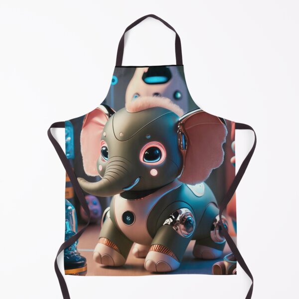 Item preview, Elephant Portrait. robot elephant designed and sold by ElephantVibes.