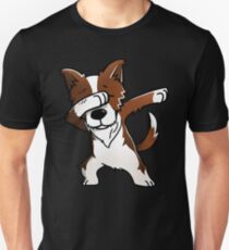 Dabbing Red Border Collie Unisex T-Shirt
