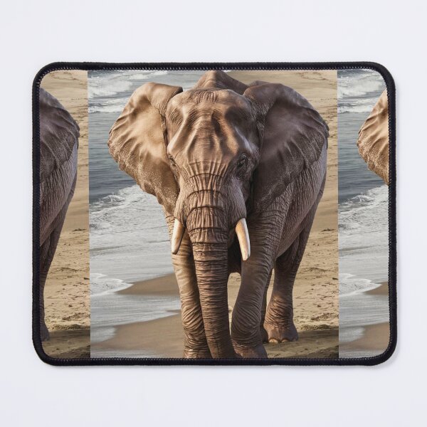 Item preview, Elephant Portrait. beach view designed and sold by ElephantVibes.