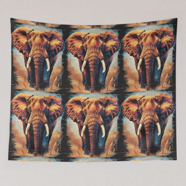 Item preview, Elephant Portrait designed and sold by ElephantVibes.