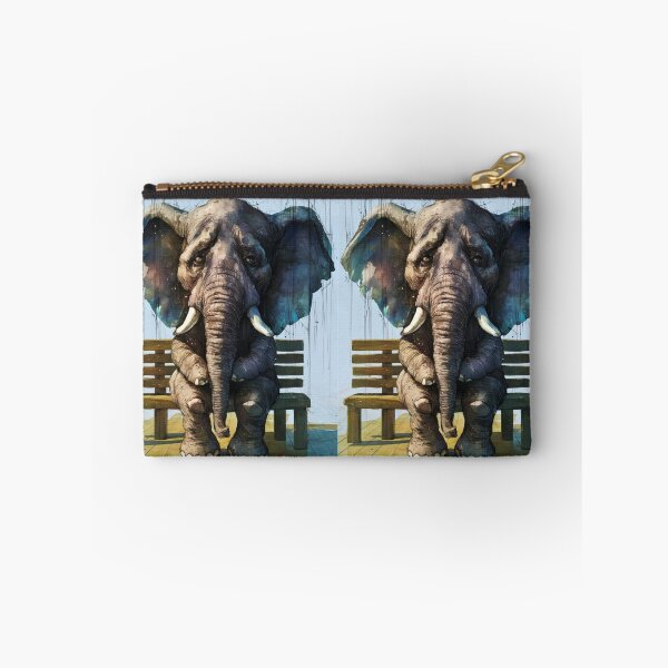 Item preview, Elephant Portrait. sad elephant designed and sold by ElephantVibes.