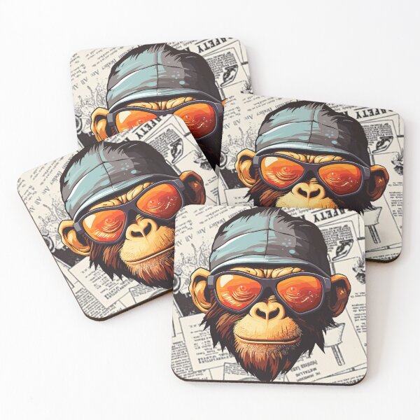 Item preview, Monkey t-shirts, nature t-shirts, cute wildlife t-shirts, vintage style t-shirts. ,newspaper designed and sold by BeYourself1993.