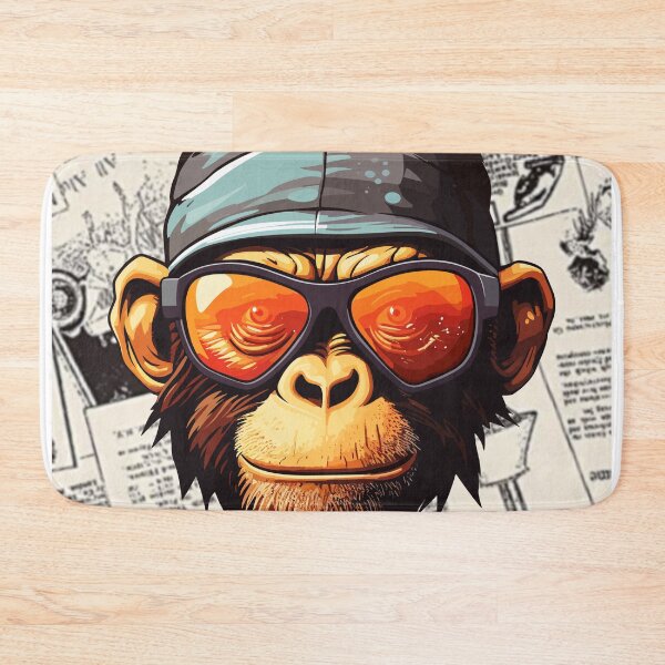 Item preview, Monkey t-shirts, nature t-shirts, cute wildlife t-shirts, vintage style t-shirts. ,newspaper designed and sold by BeYourself1993.