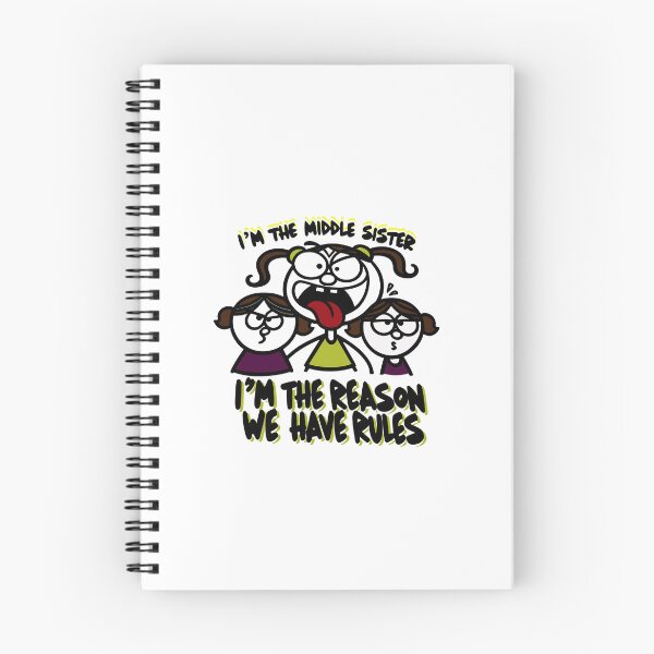 Item preview, I'm The Middle Sister I'm The Reason We Have Rules Funny -national siblings day designed and sold by toobel.