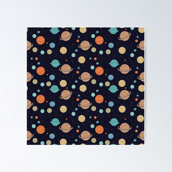 Item preview, Multicolored planets amoung shining stars designed and sold by Pinata.
