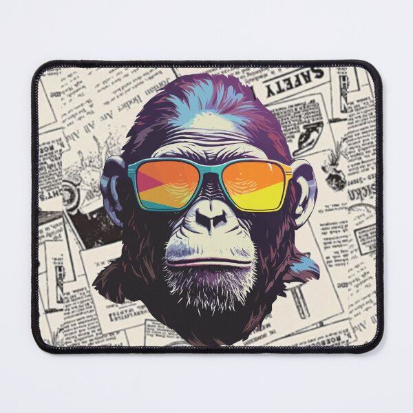 Item preview, Monkey t-shirts, nature t-shirts, cute wildlife t-shirts, vintage style t-shirts. ,newspaper designed and sold by BeYourself1993.