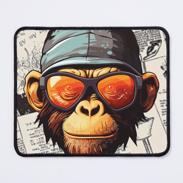 Item preview, Monkey t-shirts, nature t-shirts, cute wildlife t-shirts, vintage style t-shirts. ,newspaper designed and sold by BeYourself1993.