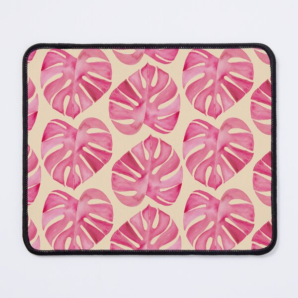 Item preview, Pink Monstera Pattern on Peach designed and sold by JocelynBateson.