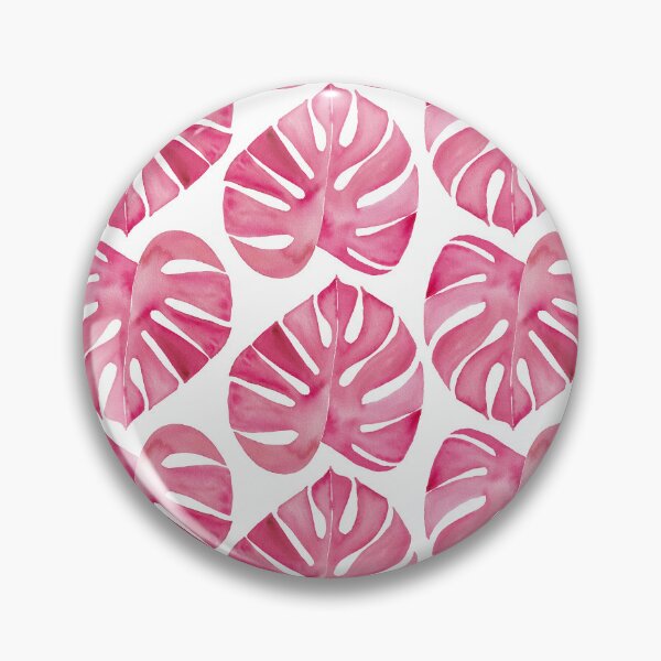 Item preview, Pink Monstera Pattern on White designed and sold by JocelynBateson.