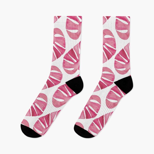 Item preview, Pink Monstera Pattern on White designed and sold by JocelynBateson.