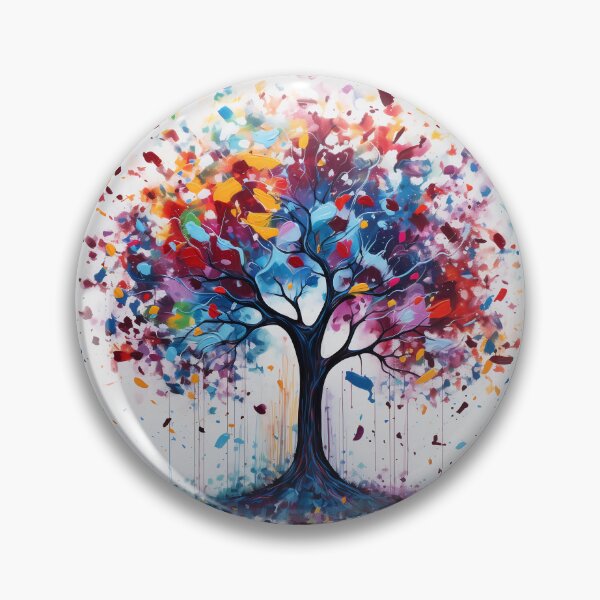 Item preview, Colorful tree with many leaves on canvas. designed and sold by CHRISMARTE.