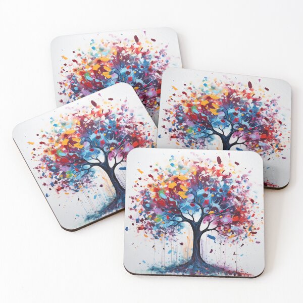 Item preview, Colorful tree with many leaves on canvas. designed and sold by CHRISMARTE.
