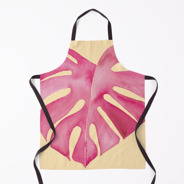 Item preview, Pink Monstera Leaf on Peach designed and sold by JocelynBateson.