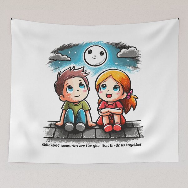 Item preview, Hand-Drawn Childhood memories are the glue that binds us together-national siblings day designed and sold by toobel.