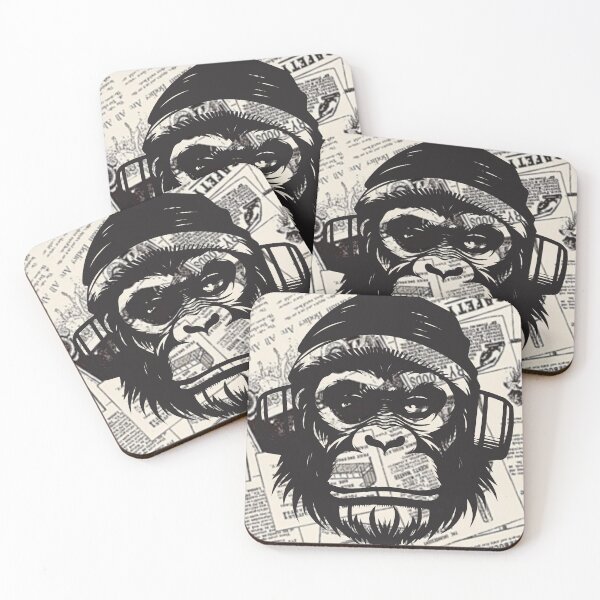 Item preview, Monkey t-shirts, nature t-shirts, cute wildlife t-shirts, vintage style t-shirts. ,newspaper designed and sold by BeYourself1993.