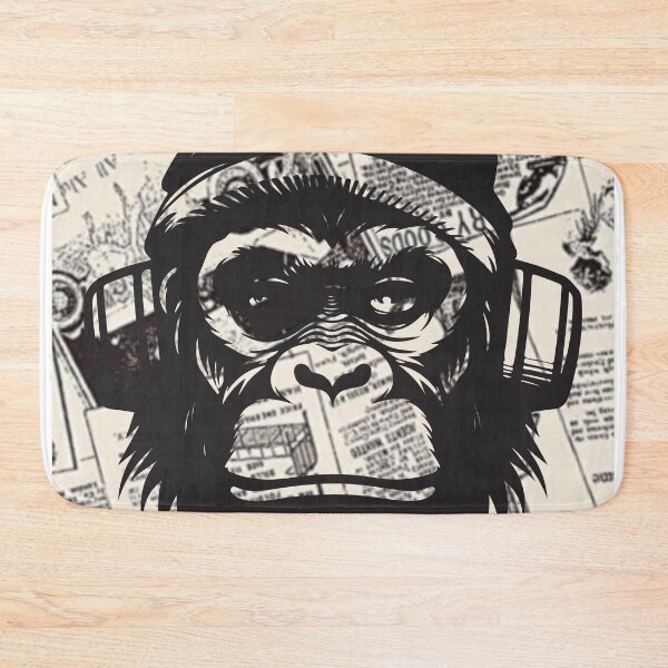 Item preview, Monkey t-shirts, nature t-shirts, cute wildlife t-shirts, vintage style t-shirts. ,newspaper designed and sold by BeYourself1993.