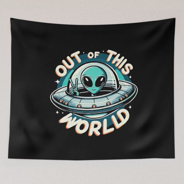 Item preview, Alien in UFO: Out of this world designed and sold by krishutd.