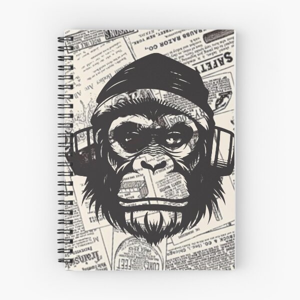 Item preview, Monkey t-shirts, nature t-shirts, cute wildlife t-shirts, vintage style t-shirts. ,newspaper designed and sold by BeYourself1993.
