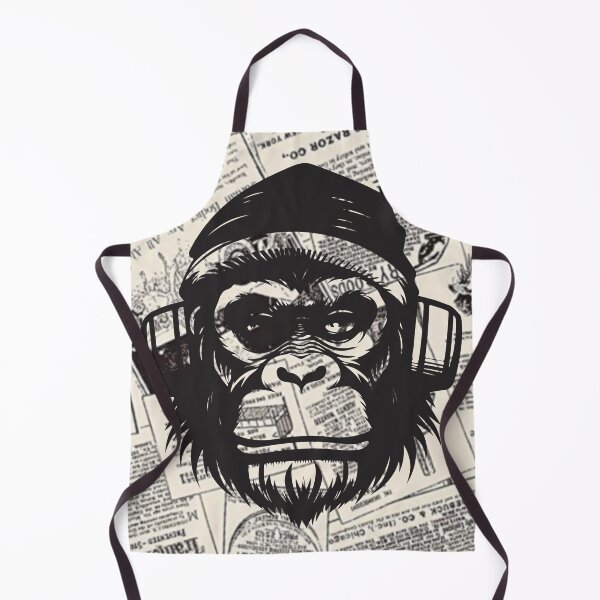 Item preview, Monkey t-shirts, nature t-shirts, cute wildlife t-shirts, vintage style t-shirts. ,newspaper designed and sold by BeYourself1993.