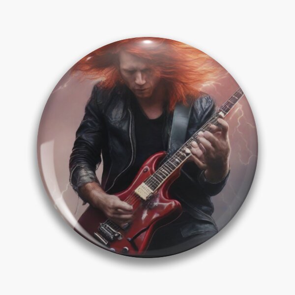 Item preview, Red-haired rock guitarist designed and sold by Artbellachi.