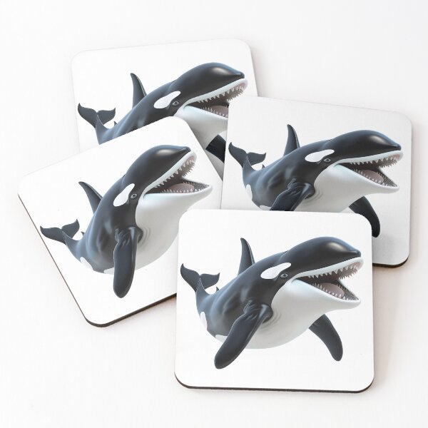 Item preview, 3D Cartoon Orca, Killer Whale, Logo, Sticker, Wall arts, Art Prints and More designed and sold by Kevin Lou.