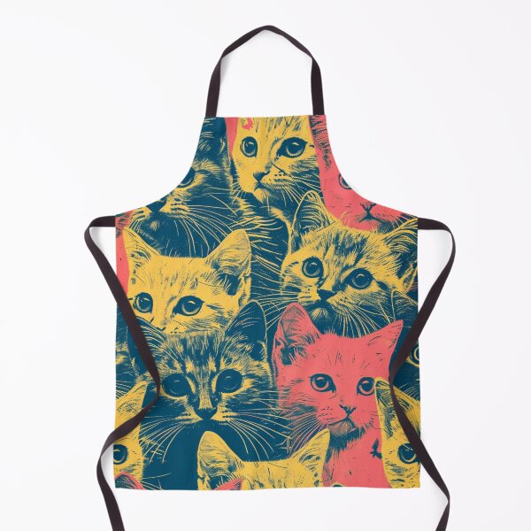 Item preview, Vintage Art Cute Cats Kittens Retro Pattern Art designed and sold by LVTFCOarts.