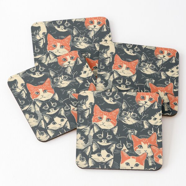 Item preview, Cats Kittens Cute Vintage Art Pattern Art Retro designed and sold by LVTFCOarts.