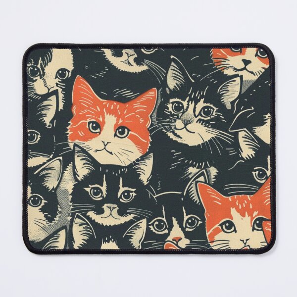 Item preview, Cats Kittens Cute Vintage Art Pattern Art Retro designed and sold by LVTFCOarts.