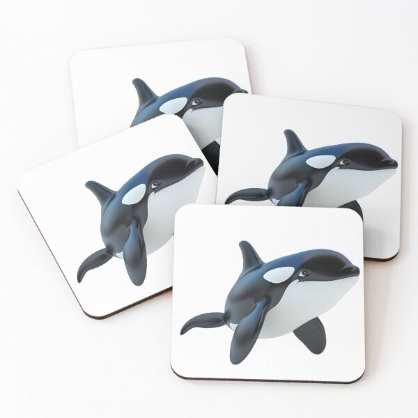 Item preview, 3D Cartoon Orca, Killer Whale, Logo, Sticker, Wall arts, Art Prints and More designed and sold by Kevin Lou.
