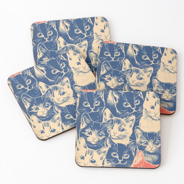Item preview, Adorable Vintage Art Cute Cats Pattern Retro designed and sold by LVTFCOarts.