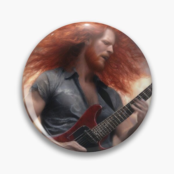 Item preview, Bearded rock guitarist with red hair designed and sold by Artbellachi.