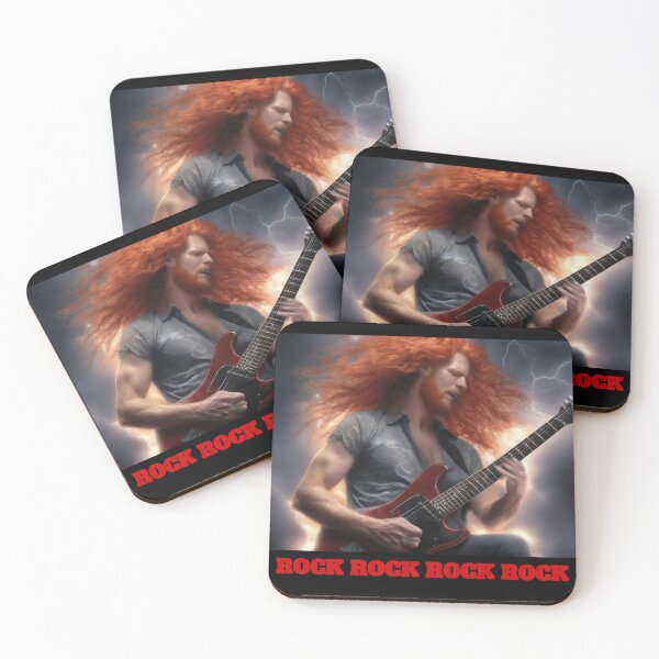 Item preview, Bearded rock guitarist with red hair designed and sold by Artbellachi.