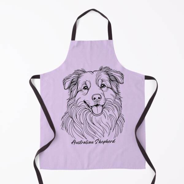 Item preview, Simple Line Drawing Australian Shepherd designed and sold by critterpatchusa.