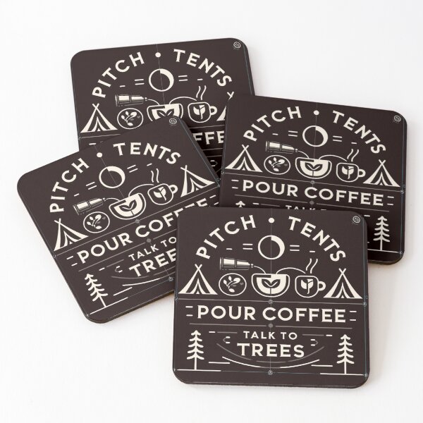 Item preview, Pitch Tents, Pour Coffee, Talk to Trees | Camping and Coffee | Camping and Coffee Gift designed and sold by runeroge13.