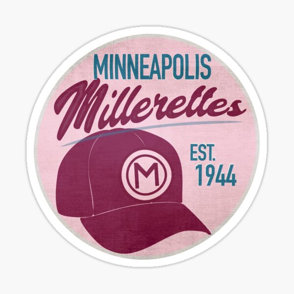 Minneapolis Millerettes • AAGPBL Hat Sticker