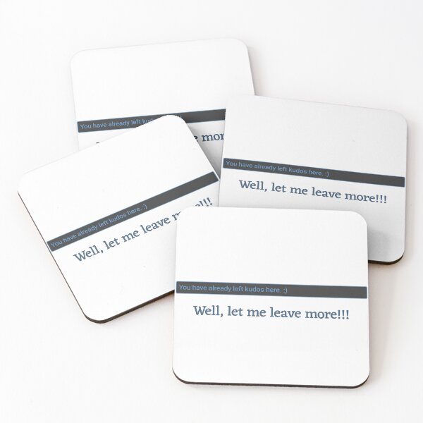 Item preview, Ao3 kudos, let me leave more. designed and sold by AvengingDreams.