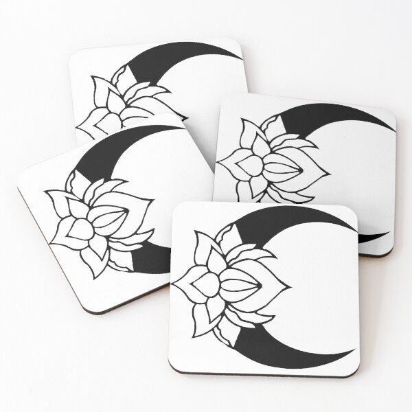 Item preview, Lotus Moon (Black) designed and sold by ArtbyMikkiC.