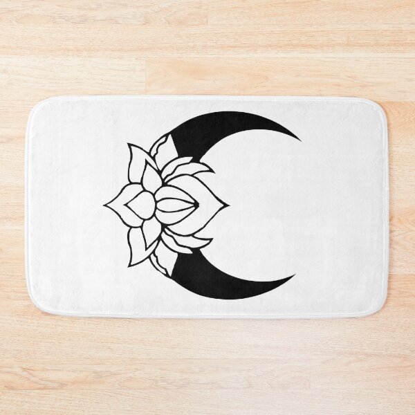 Item preview, Lotus Moon (Black) designed and sold by ArtbyMikkiC.